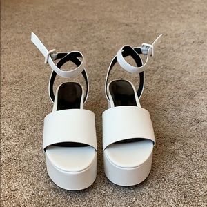 White Platform Sandals